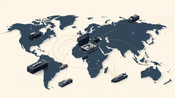 Weltweite Logistikwege für technische Komponenten und Projektausrüstung.